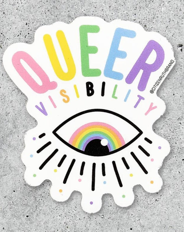 Queer Visibility vinyl sticker