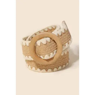 Wooden Buckle Belt