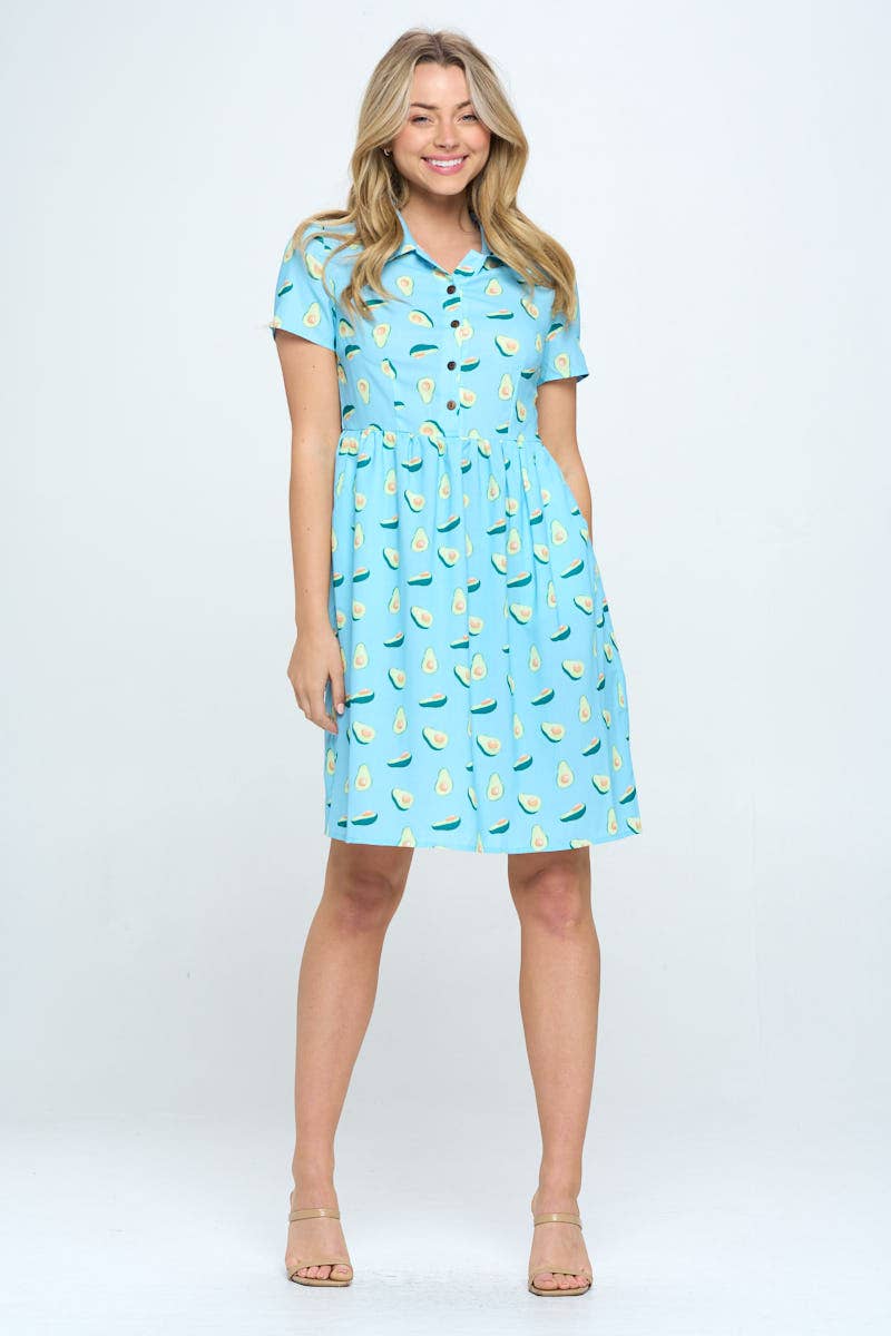 Avocado Print Dress