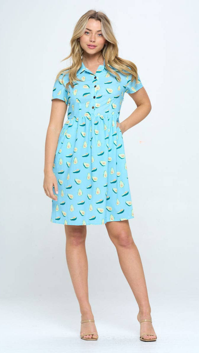 Avocado Print Dress