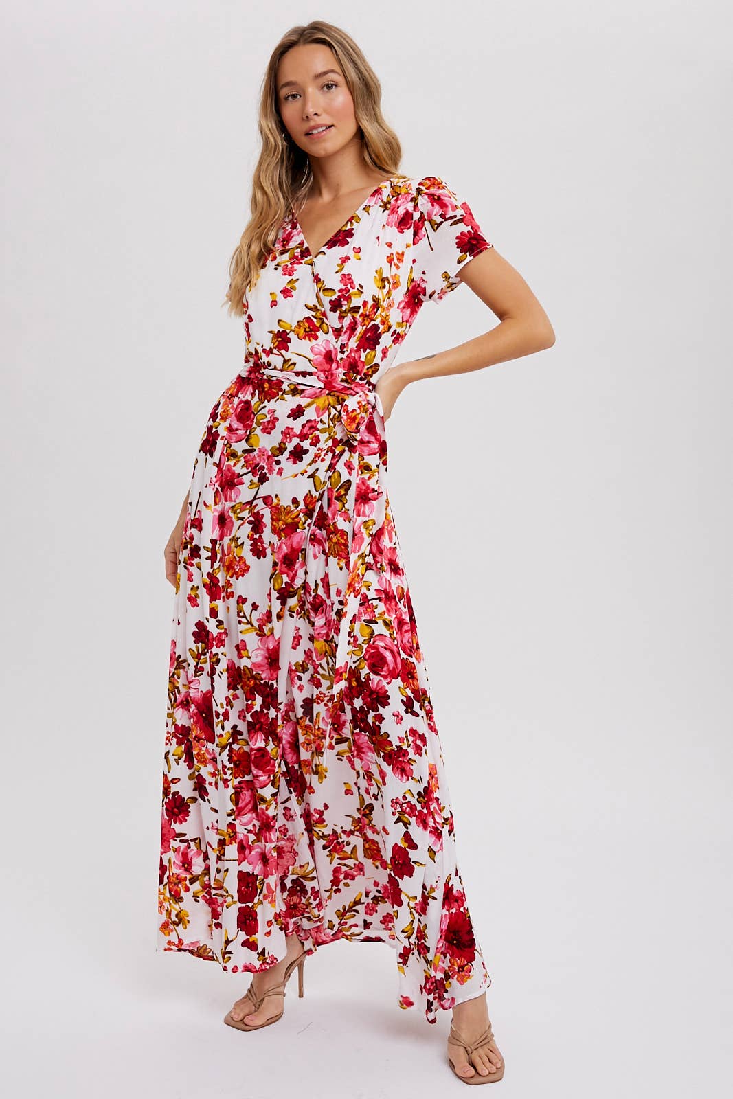 Floral Wrap Dress