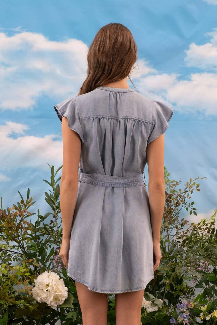 Chambray Shirt Dress