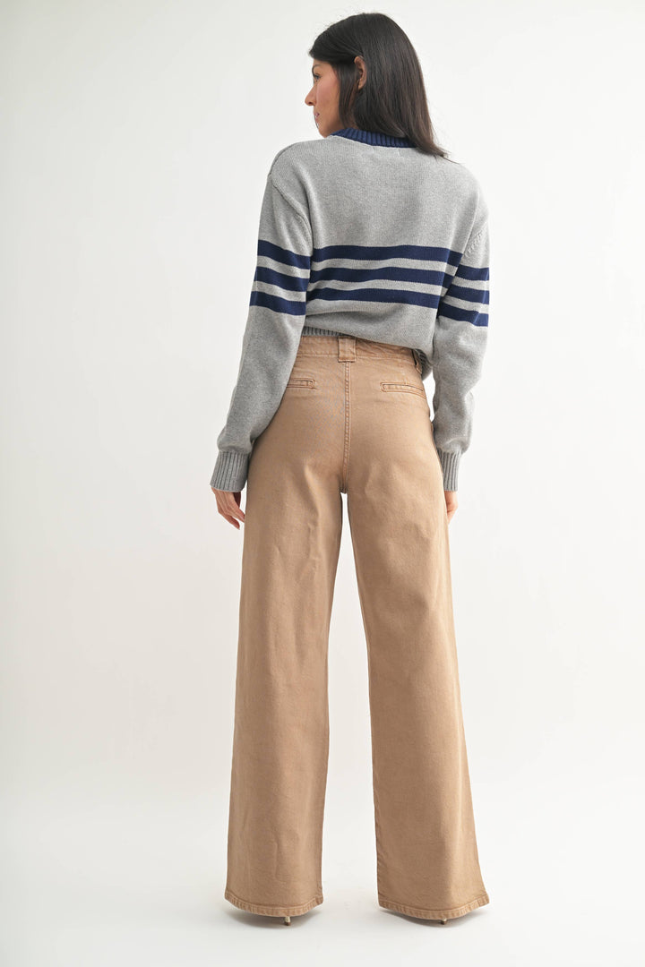 Patch Pocket Wide Leg Jean - JBD