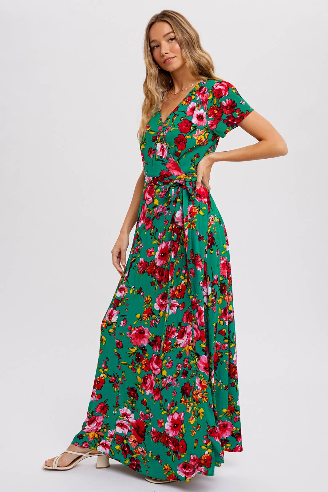 Floral Wrap Dress