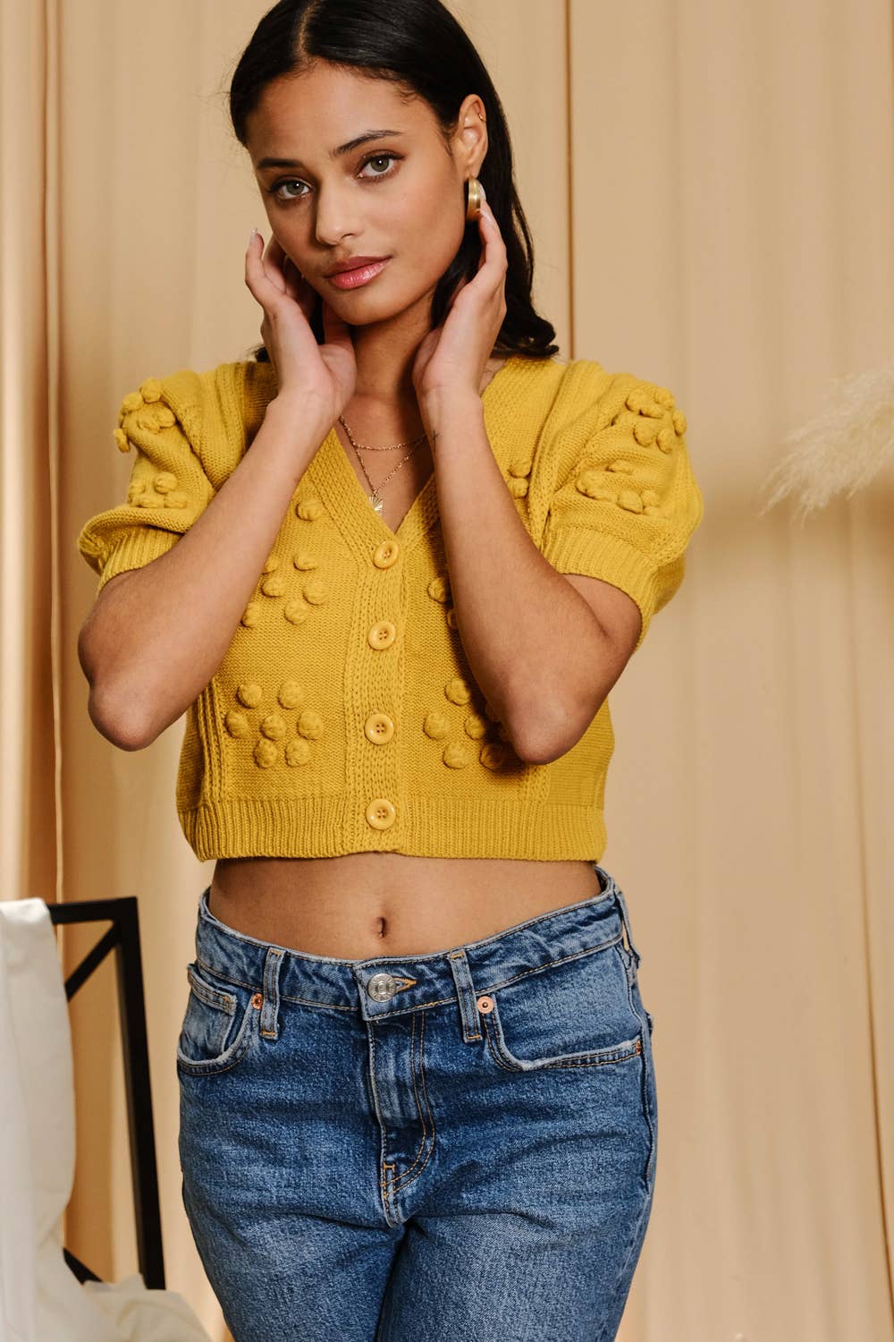 Pom Cardigan
