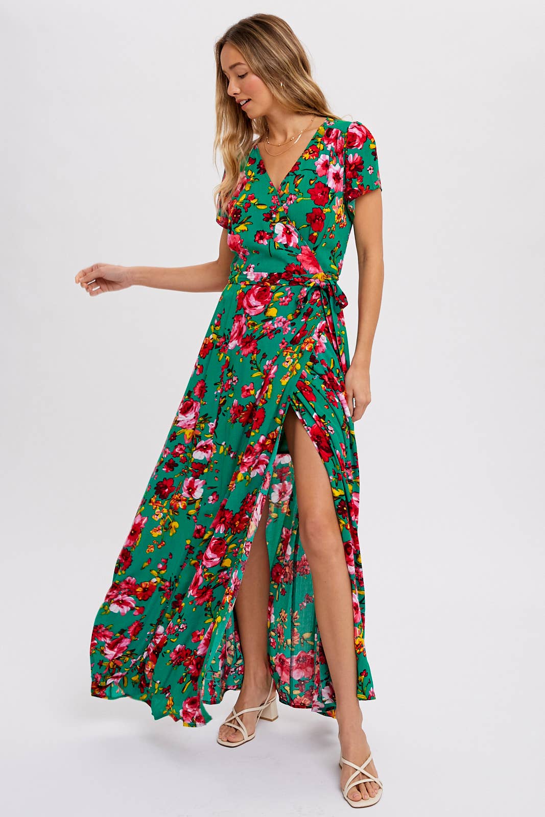 Floral Wrap Dress