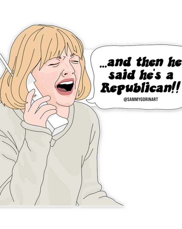 He's a Republican, Scream Movie Sticker