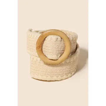 Wooden Buckle Belt