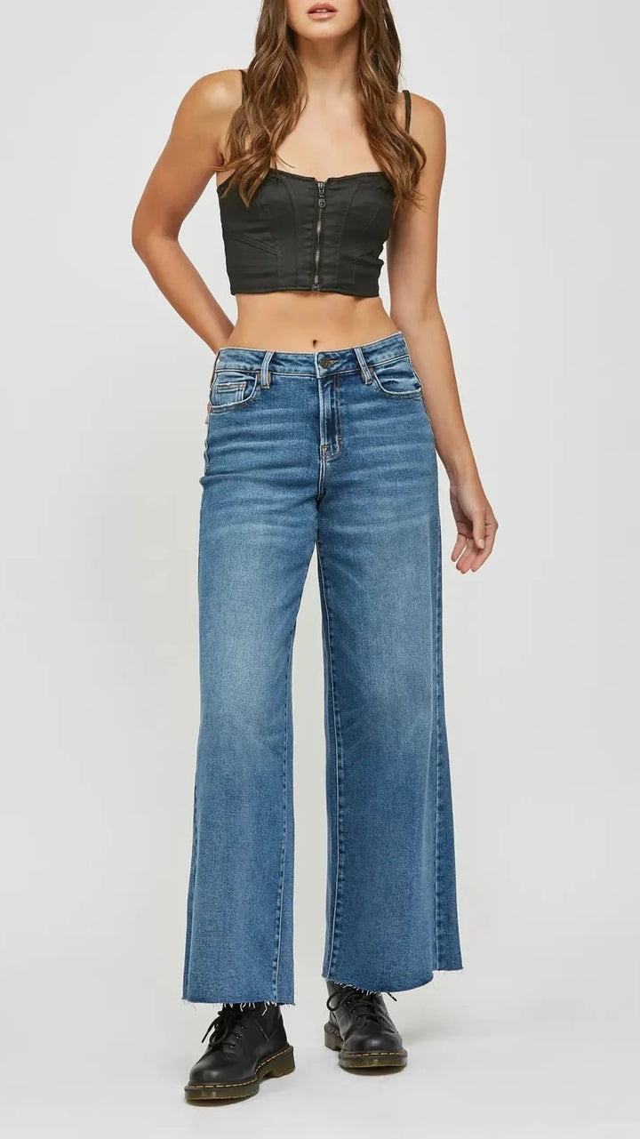 Nori High Waist Crop Wide Jean 31" Inseam