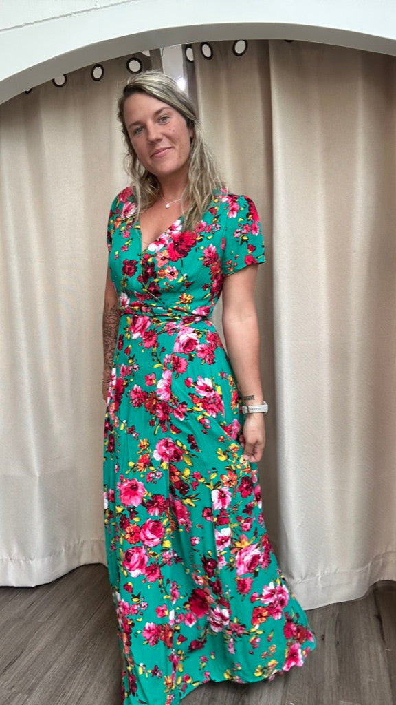 Floral Wrap Dress