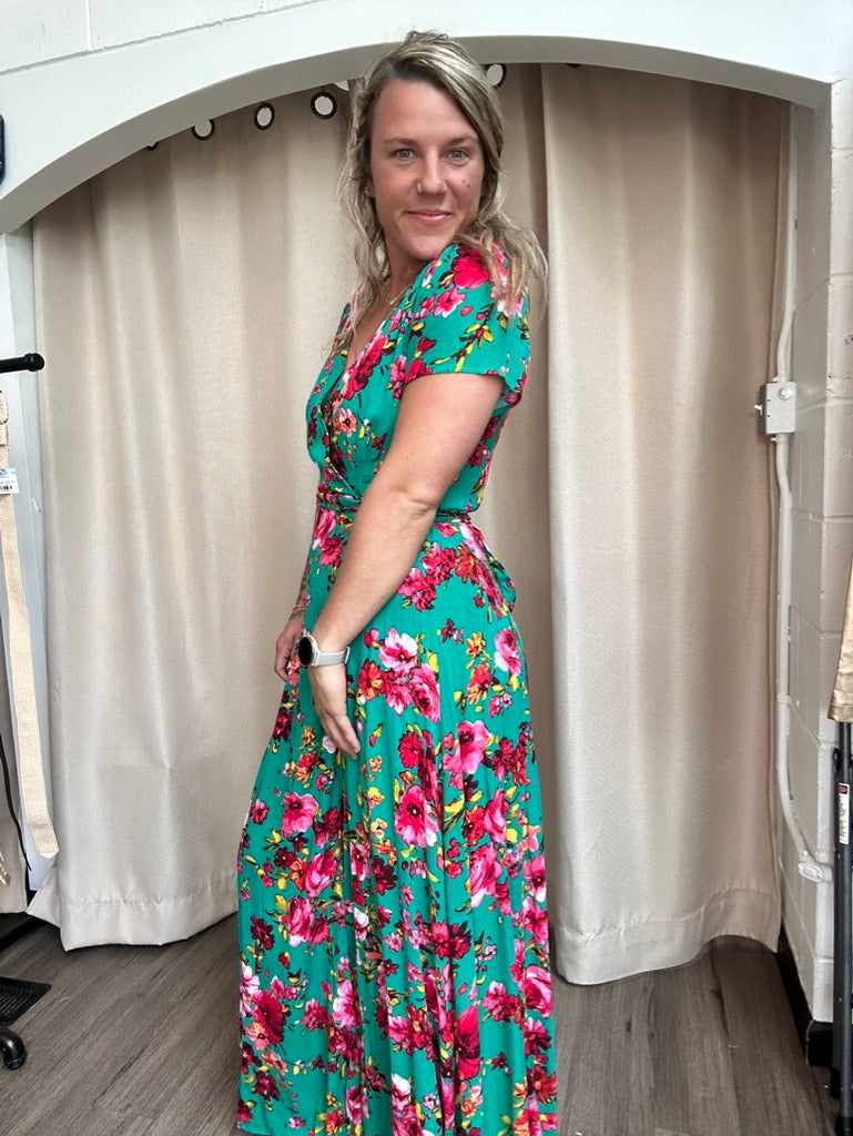 Floral Wrap Dress