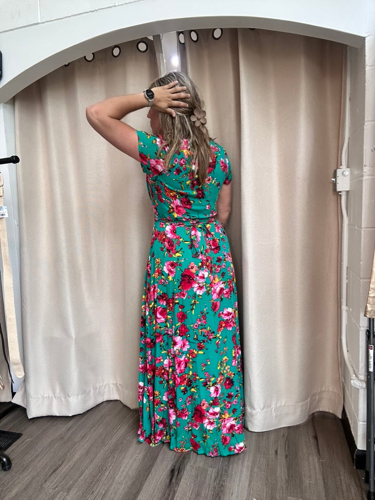 Floral Wrap Dress