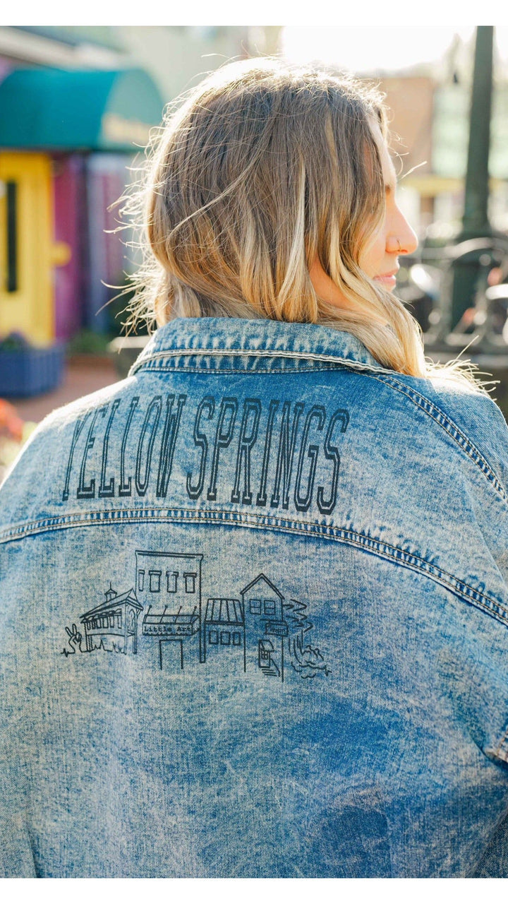 Yellow Springs Skyline Denim Jacket DARK WASH