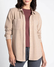 Lewis Top in Warm Taupe