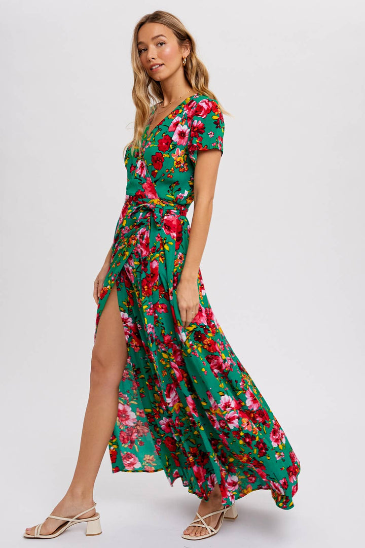 Floral Wrap Dress