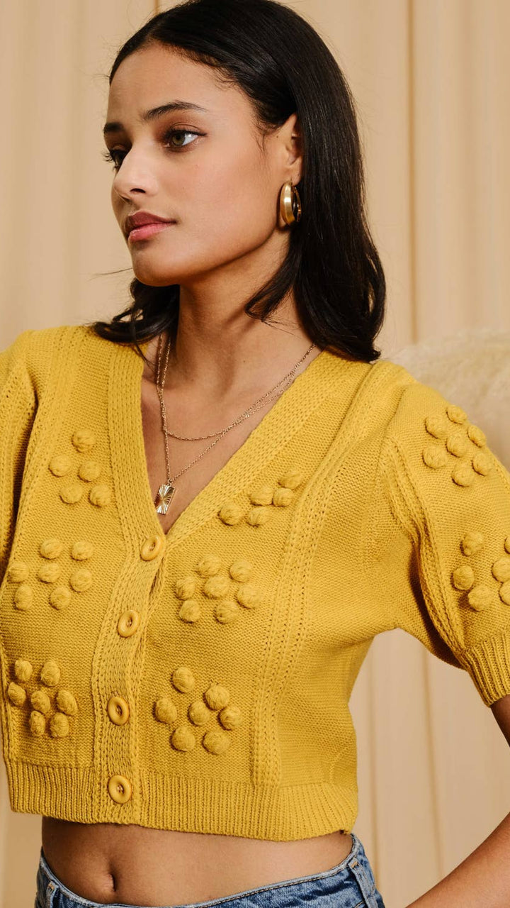 Pom Cardigan
