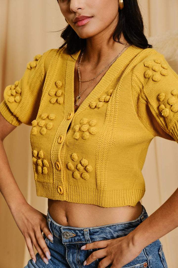 Pom Cardigan