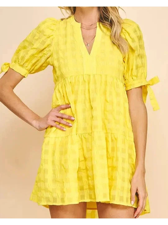 Sophie Tunic Dress in Yellow