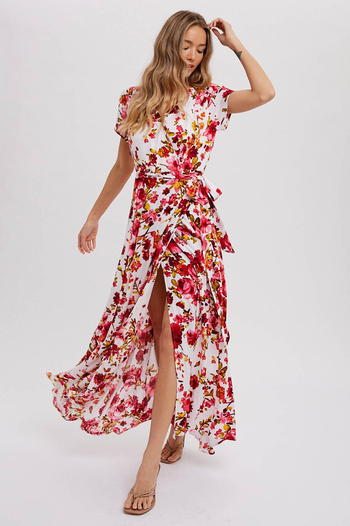 Floral Wrap Dress