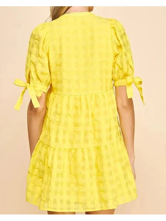 Sophie Tunic Dress in Yellow