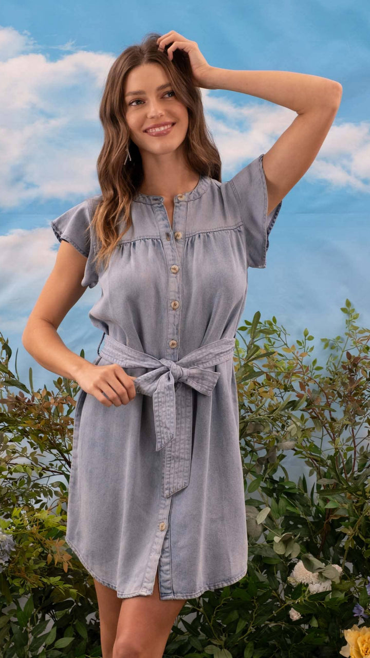 Chambray Shirt Dress