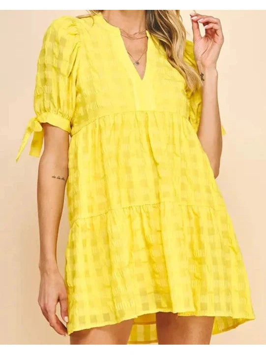 Sophie Tunic Dress in Yellow