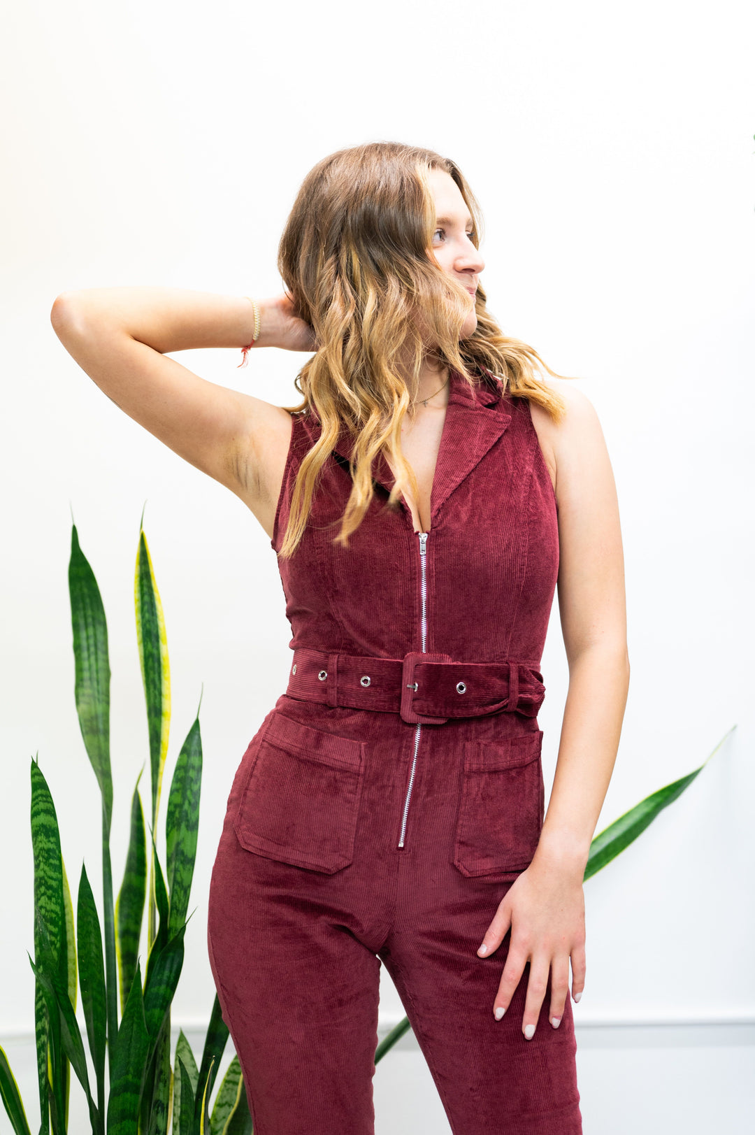 Crimson Harmony Jumpsuit