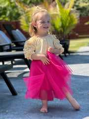 Tulle Kids Skirt- Hot Pink