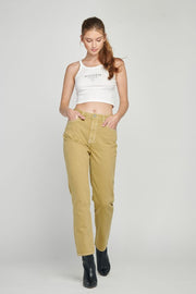 Tracey High Rise Straight Jean in Sage