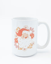 Boho Santa coffee mug, Christmas mug, Christmas decor