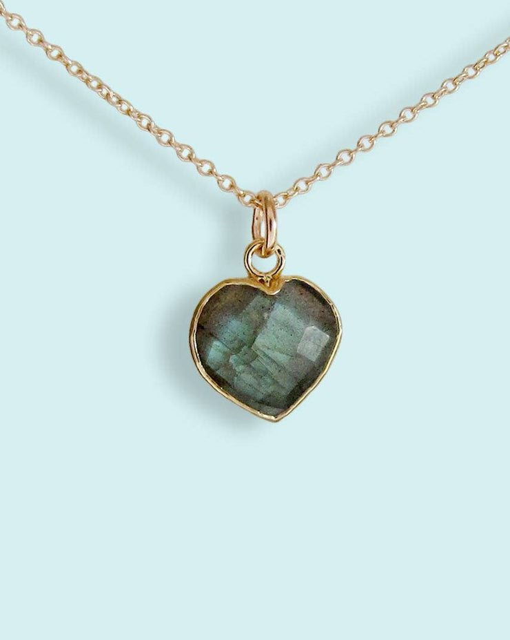 Heart of Stone Labradorite Necklace