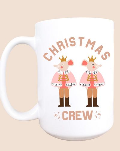 Christmas crew ceramic coffee mug, Christmas coffee mug