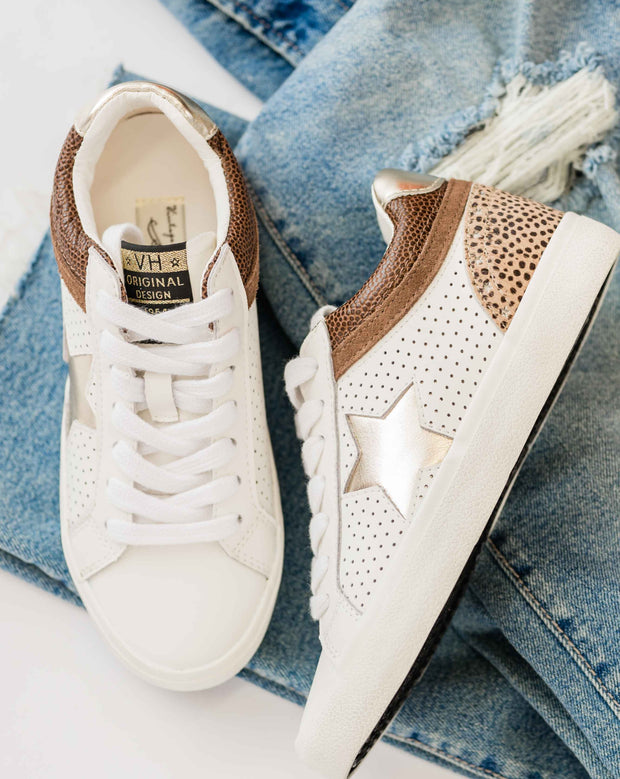 Bounce Sneaker- White/ Leopard