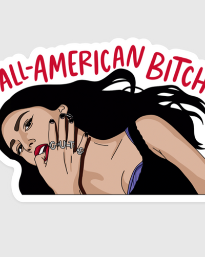 Olivia All-American Bitch Sticker